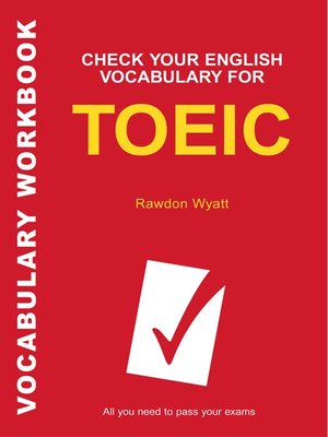 cover image of Check Your English Vocabulary for TOEIC